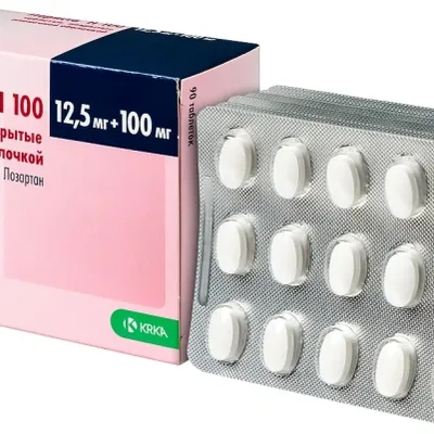 Лориста Н тб 100мг/12,5мг №90