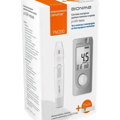 Глюкометр Prolife PM200 с тест полоской №25