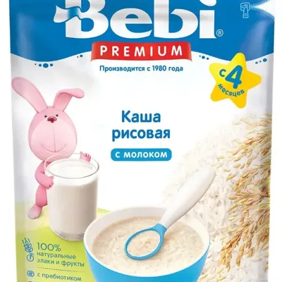 Каша Bebi (Беби) рис с молоком с 4 мес. 200 г