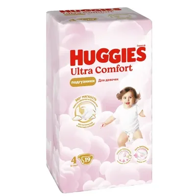 Подгузники Huggies 4 U.C для девочек 19 шт
