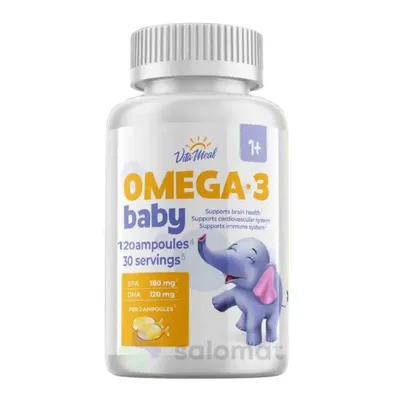 Omega-3 Babу Рыбий жир для детей VitaMeal №120