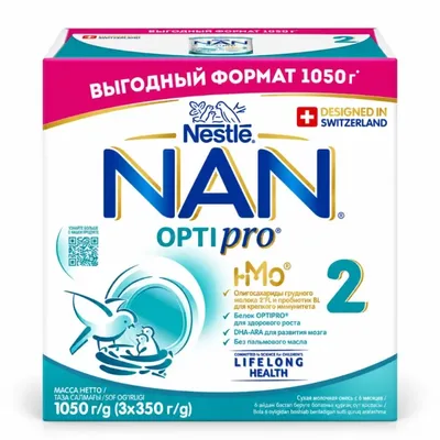 Сухая молочная смесь НАН 2 1050г