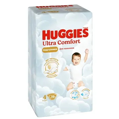 Подгузники Huggies 4 U.C для мальчиков 19 шт
