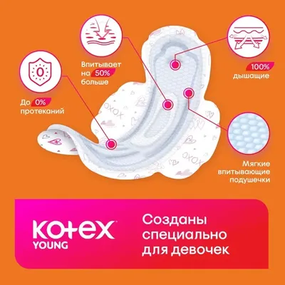 Прокладки Young Normal Kotex №16