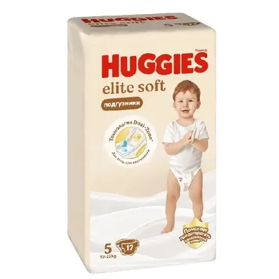 Подгузники Huggies 5 Elite Soft 17 шт