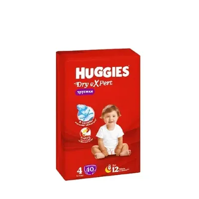 Трусики Huggies 4 Dry expert 40 шт