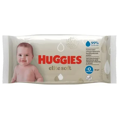 Влажные салфетки Huggies Elite Soft 56 шт