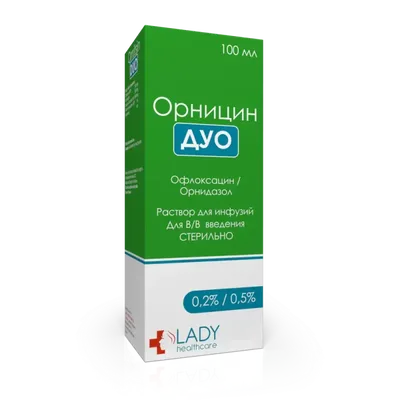 Орницин Дуо р-р 200мг/500мг 100мл