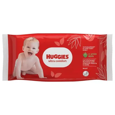 Влажные салфетки Huggies Ultra Comfort №56