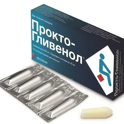 Прокто-гливенол св. 400мг №10