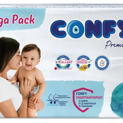 Подгузники Confy Premium 4 Maxi Mega 80шт. (7-14кг)