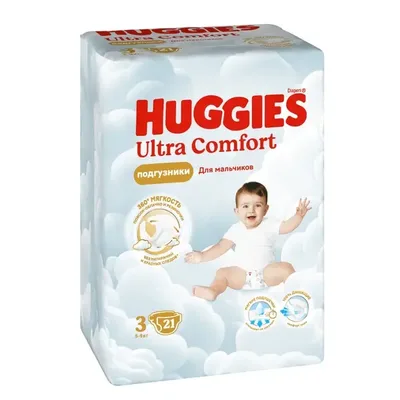 Подгузники Huggies 3 U.C для мальчиков от 5-9кг 21 шт