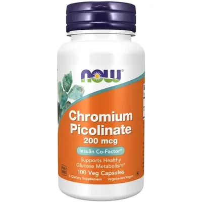 NOW Chromium Picolinat 200 мкг софтжел №100