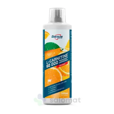 Жиросжигатель питьевой L-Carnitine Geneticlab Апельсин 500 мл