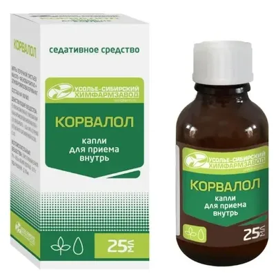 Корвалол капли/внутрь 25мл