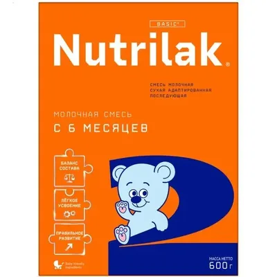 Сухая молочная смесь Нутрилак 2 600г