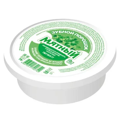 Зубной порошок мятный 75г