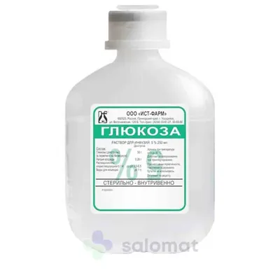 Глюкоза 5% 250мл тдж