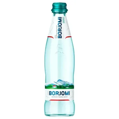 Минеральная вода Borjomi в стеклянной бутылке 0.33л
