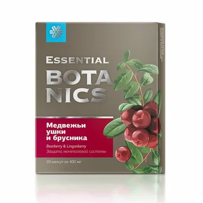Медвежьи ушки и брусника капс Essential Botanics №30