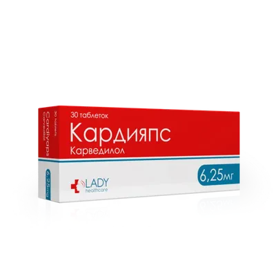 Кардияпс тб 6,25мг №30