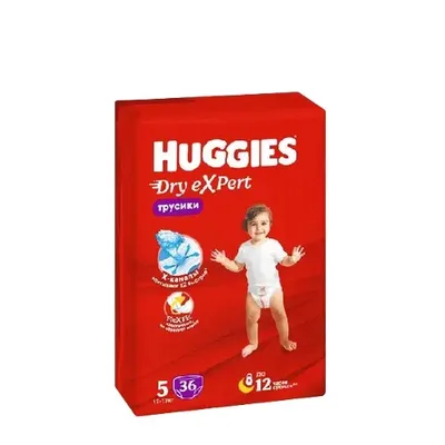 Трусики Huggies 5 Dry expert 36 шт