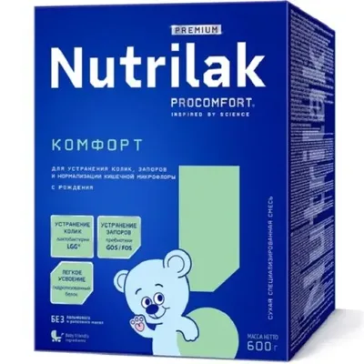 Сухая молочная смесь Нутрилак Premium Комфорт 600г