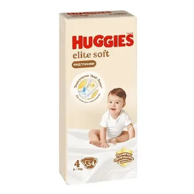 Подгузники Huggies 4 Elite Soft Mega 54 шт