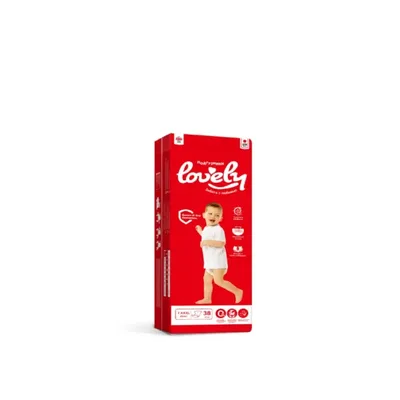Подгузники Lovely 7 XXXL Xlarge 38шт + Подарок